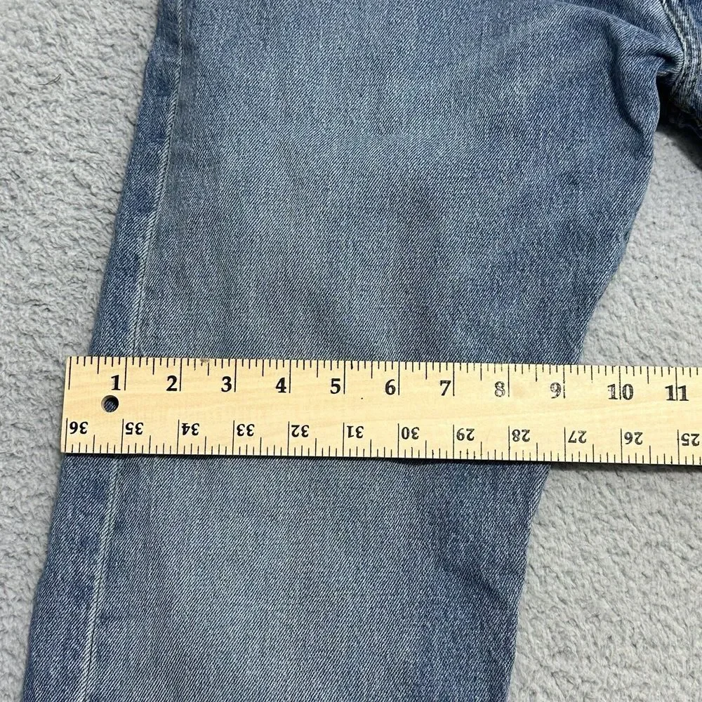Levis 501 Red Tab‎ Mens 34 X 33 Button Fly Blue Jeans Medium Wash Denim (32x30)